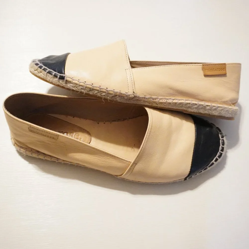 Anthropologie ~ Mint & Rose ~ Size 39 Cap‎ toe Espadrilles